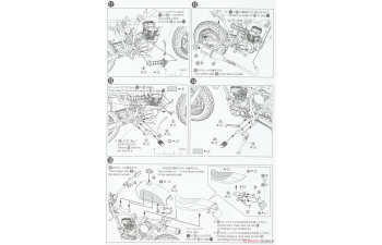 Сборная модель Honda AC16 Ape 50 '06 Custom Takegawa Ver.