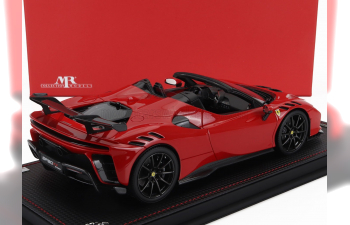 FERRARI Sf90 Xx Stradale Spider (2024) - Con Vetrina - With Showcase, Rosso Corsa - Red Black