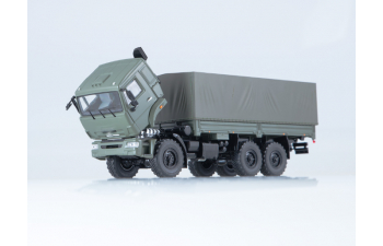 Камский грузовик 43118 бортовой с тентом, хаки