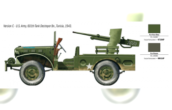 Сборная модель Автомобиль M6 Gun Motor Carriage WC-55