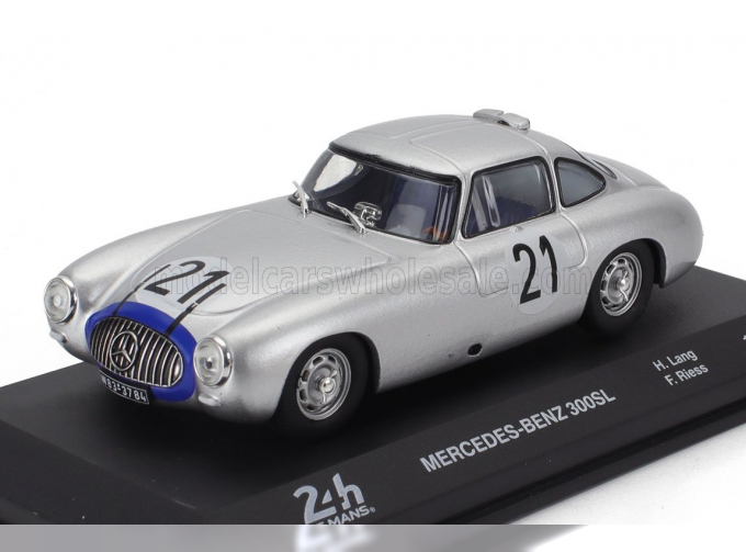 MERCEDES-BENZ 300sl 3.0l S6 Team Daimler-benz A.g.№21 Winner 24h Le Mans (1952) Hermann Lang - Fritz Riess, Silver Blue