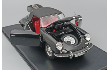 PORSCHE 356 Spider 1.6 Super 90 Cabriolet Closed (1962), black