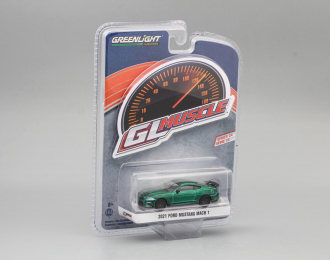 FORD Mustang Mach 1 2021 Velocity Blue with Black Stripe (Greenlight!)