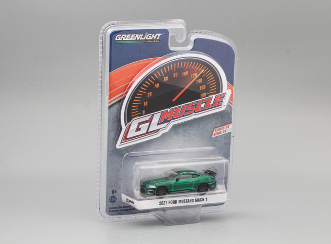 FORD Mustang Mach 1 2021 Velocity Blue with Black Stripe (Greenlight!)