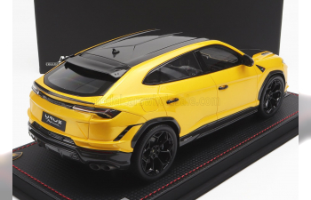 LAMBORGHINI Urus Performante (2022) - Con Vetrina - With Showcase, Giallo Inti - Yellow Met Black