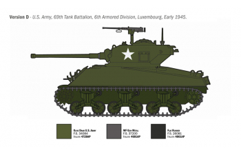 Сборная модель TANK M4a3 Wet Sherman Miltary 1945