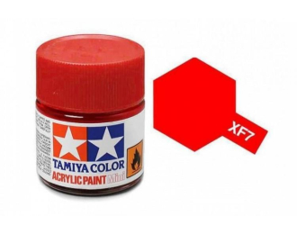 Краска акриловая красный матовый XF-7 Flat Red,10мл.