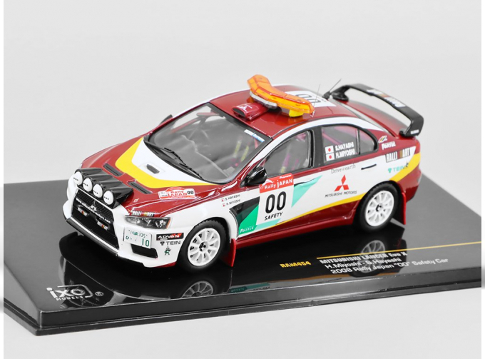 MITSUBISHI Lancer EVO X №00 Rally Japan 2008 00 Safety Car, white / red