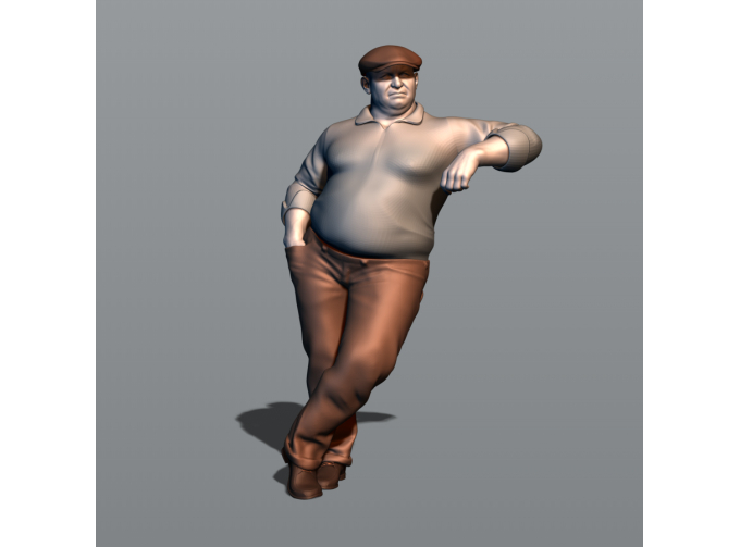 Фигура Таксист 5 (масштаб 1:24), окрашенная