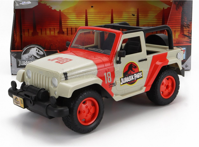 JEEP Wrangler Rubicon Open (2015) - Jurassic World, White Red