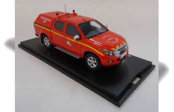 ISUZU D-MAX PICK-UP DOUBLE CABINE CLOSED VLTT SDIS 64 SECOURS EN MONTAGNE SAPEURS POMPIERS (2017)