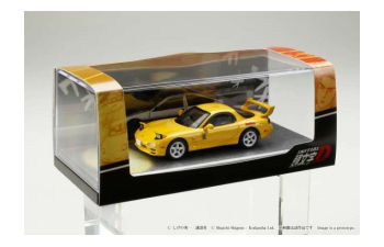 MAZDA RX-7 FD3S *Red Suns* Intial D VS Takumi Fujiwara and Keisuke Takahashi Figure, yellow