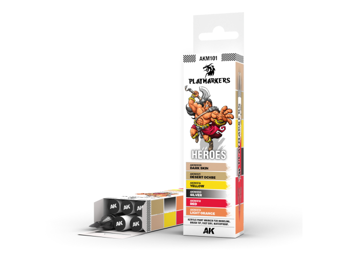 Набор акриловых маркеров PLAYMARKER - Герои / HEROES – PLAYMARKER SET
