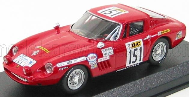 FERRARI 275 Gtb4 Coupe N 151 Tour De France 1970 A.corentin - B.prevost, Red
