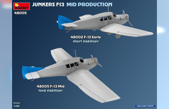 Сборная модель JUNKERS F13 Airplane Mid Production