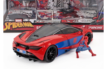McLAREN 720s With Spiderman Figure Marvel (2018), Red Blue