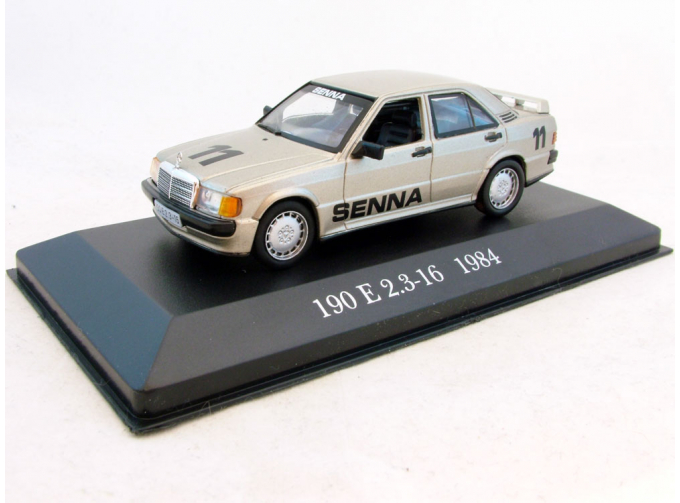 MERCEDES-BENZ 190 E 2.3-16V Senna (1984), Mercedes Offizielle Modell-Sammlung 78, золотистый