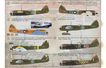 Декаль Bristol Blenheim The complete set 2 leaf