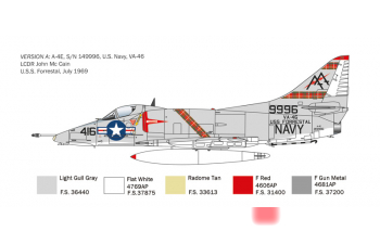 Сборная модель McDONNEL DOUGLAS A-4 E/f/g/ Skyhawk Military Airplane 1955