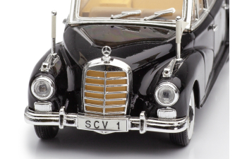 MERCEDES-BENZ 300D Limousine Pope Giovanni XXIII Папамобиль (1960), черный (без фигурки)