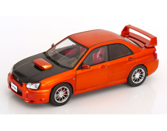 SUBARU Impreza WRX STI (2003), orange-metallic flat black