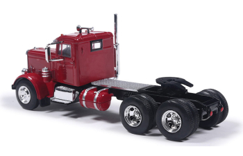 PETERBILT 281 Tractor Truck 3-assi (1963), burgundy