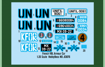 Сборная модель Бронеавтомобиль French VBL Armour Car