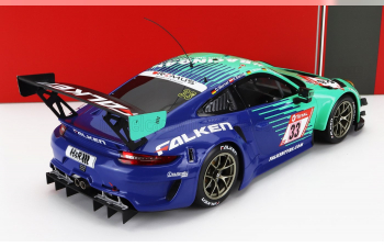 PORSCHE 911 991-2 Gt3 R Team Falken Motorsports N33 24h Nurburgring (2020) K.Bachler - S.Muller - C.Engelhart - D.Werner, Light Green Blue