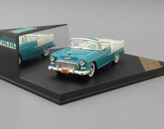 CHEVROLET Bel Air Open Convertible (1955), turquoise / india ivory