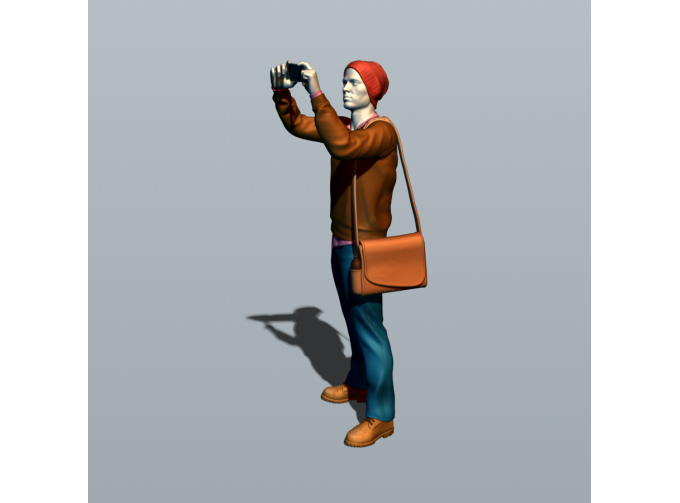 Фигурка Папараци 6, окрашенная