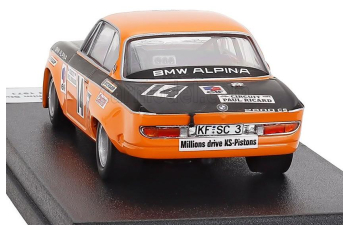 BMW 2800 Cs (night Version) №14 6h Paul Ricard (1971) Jacky Ickx - Hans Joachim Stuck, Orange Black
