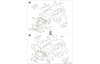 Сборная модель Toyota Estima G/X/Aeras G Package