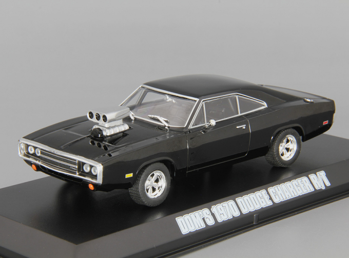 DODGE Charger R/T Blown Engine Dom`s из к/ф "Форсаж" (1970), black