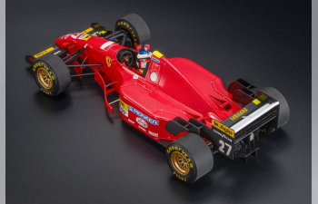 FERRARI F1 412t2 №27 Winner Canadian Gp Montreal (with Pilot Figure) (1995) Jean Alesi - Con Vetrina - With Showcase, Red