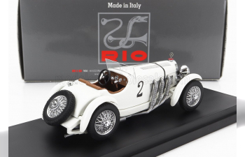 MERCEDES BENZ Ssk 7.1l S6 Supercharged Spider N2 Winner 24h Spa (1931) D.Djordjadze - G.Zehender, White