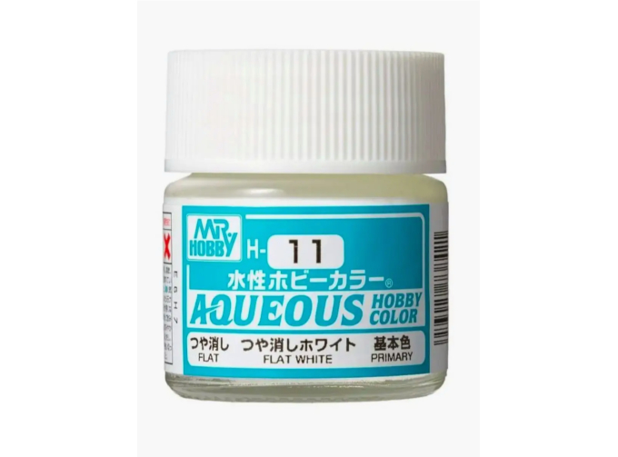 Краска акриловая чистый белый FLAT WHITE,10мл