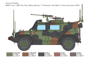 Сборная модель IVECO FIAT Vlmv Lince Military 2010