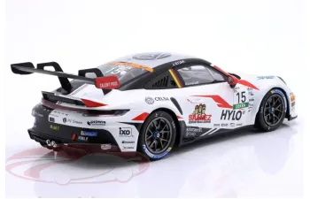PORSCHE 911 992 Gt3 Cup Team M75 Bernhard №15 Porsche Cup Oschersleben (2024) Janne Stiak, Black White