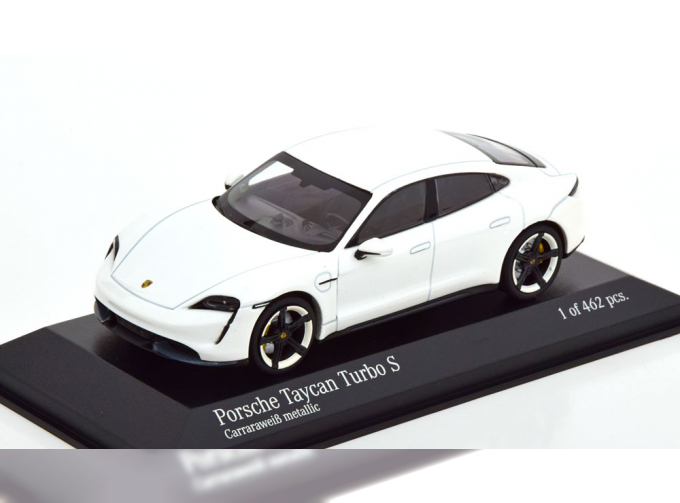 PORSCHE Taycan Turbo S (2019), white-metallic