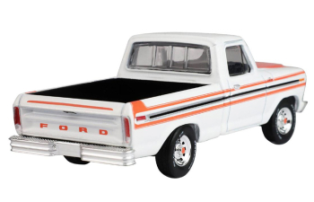FORD F-150 (1977), white with orange stripes