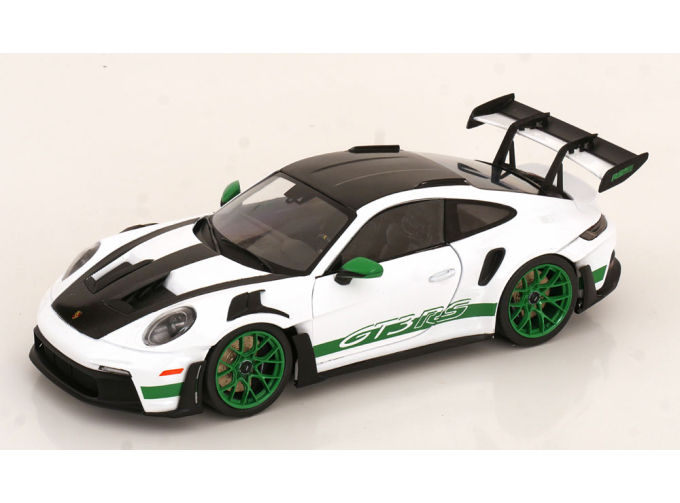 PORSCHE 911 (992) GT3 RS / Tribute to Carrera RS Package (2024), white / green / black