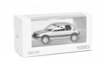 PEUGEOT 205 GTi (1988), silver metallic