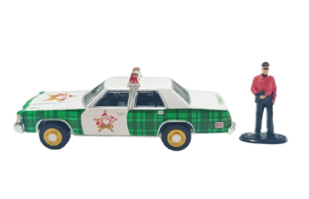 FORD LTD Crown Victoria with Police Officer Figure *Christmas 2025 Limited Edition* (1981), white / green
