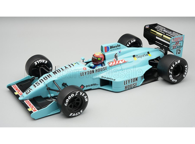 MARCH F1 881 JUDD Team Leyton House №15 Italy GP (with pilot figure) (1988) Mauricio Gugelmin