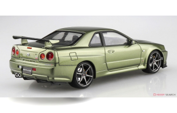 Сборная модель NISSAN Skyline R34 Spec II (Millennium Jade)