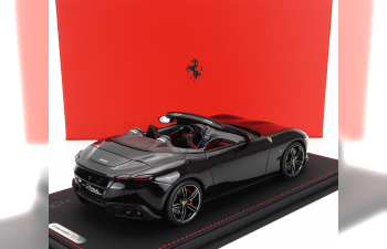 FERRARI Roma Spider Open (2020) - Con Vetrina - With Showcase, Nero Purosangue - Black