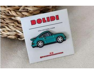 Значок Pin Porsche 911 Carrera 3.2, skyblue