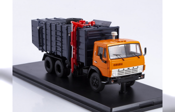 Мусоровоз КО-415А (53213), оранжевый / синий