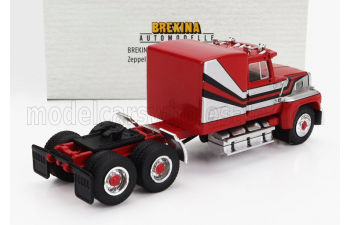 FORD 9000 Tractor Truck 3-assi (1986), Red Silver