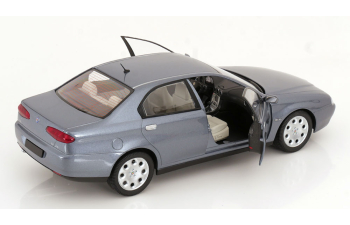 ALFA ROMEO 166 2.4 Jtd (with Decals Comando Esercito Italiano E Civile) (1998) – (lampeggiante Applicabile Con Biadesivo - Flashing Light With Double-sided Tape), Nettuno Grey Met